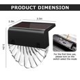 thumbnail image 2 of Solar Lights Outdoor,6 Pack Solar Fence Lights Waterproof Solar Step Light Used for Railings,Terraces,Stairs,Garden Decorations,Walls,Warm White/Led C, 2 of 5