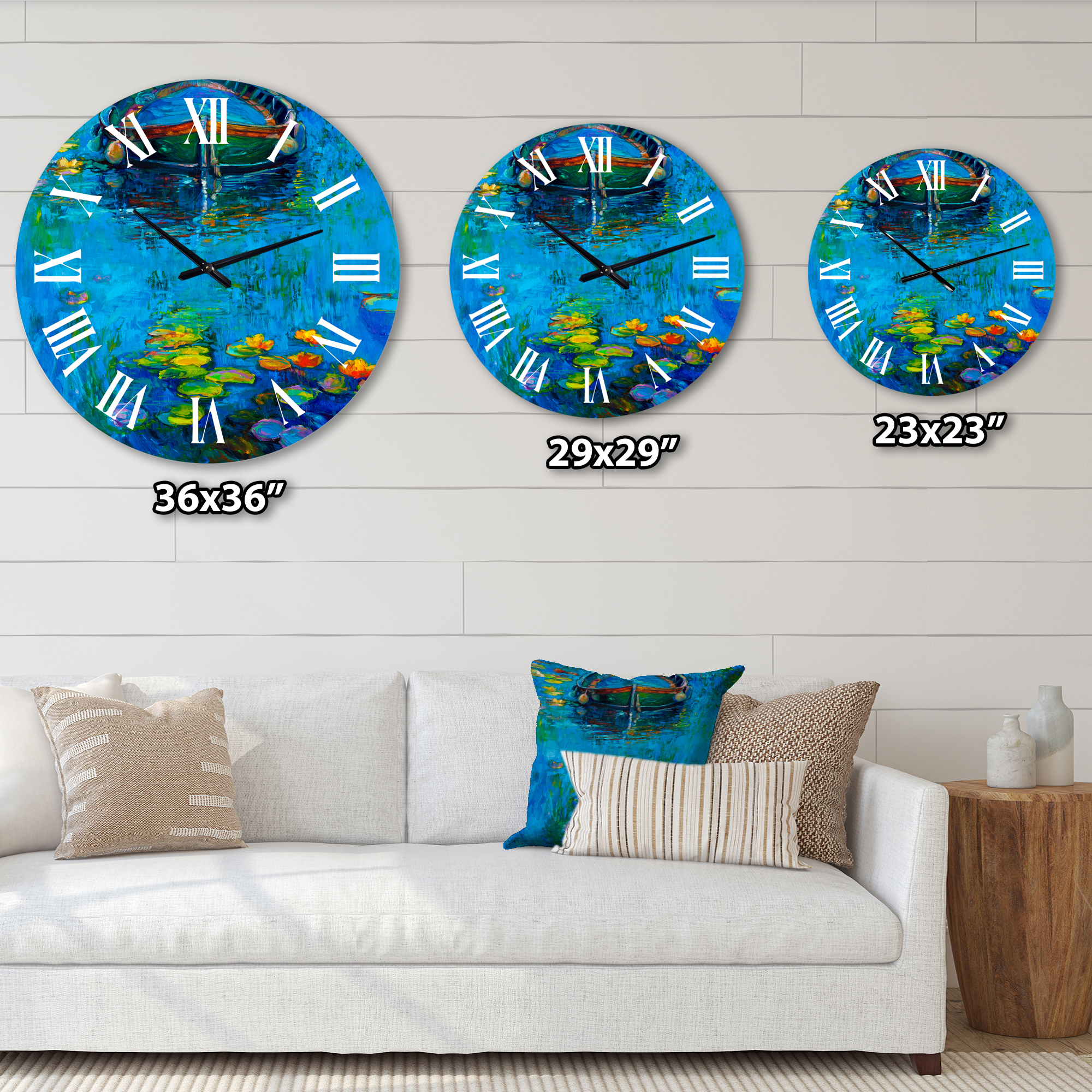 Designart 1 in Coastal Wall Clock