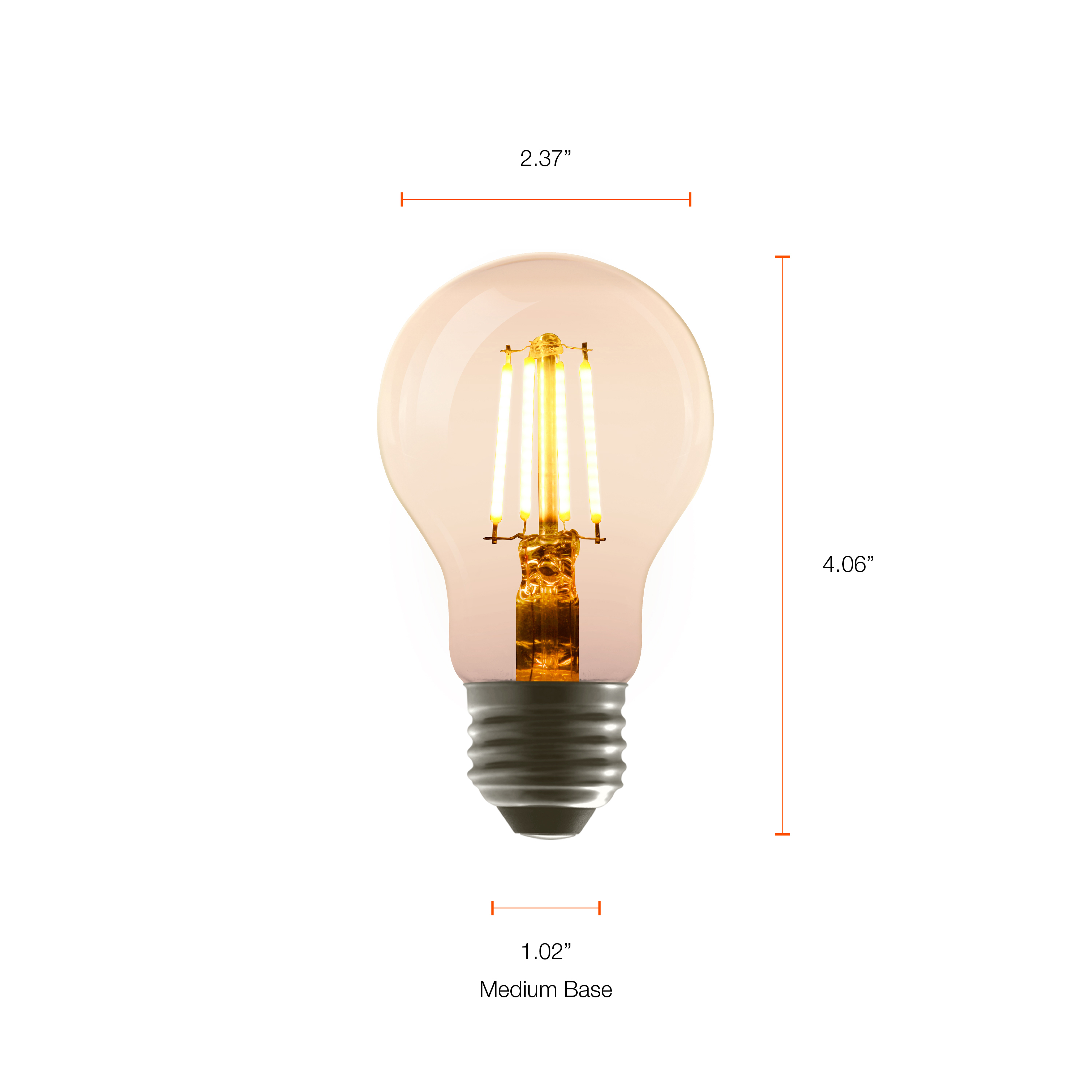 Better Homes & Gardens A19 Vintage LED Amber Bulbs photo 4