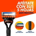 thumbnail image 3 of Rastrillo Gillette Fusion5 con 5 Hojas para Rasurar la Barba al Ras, 1 pza, 3 of 5