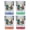 Multicolor (4-Pack), variant on Appleton Wisconsin Vintage Design Souvenir 2 oz Square Shot Glass – Blue