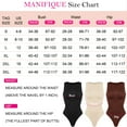 thumbnail image 6 of MANIFIQUE Shapewear Bodysuits for Women Tummy Control - Sleeveless Crew Neck Thong Boduysuit Body Shaper, 6 of 7