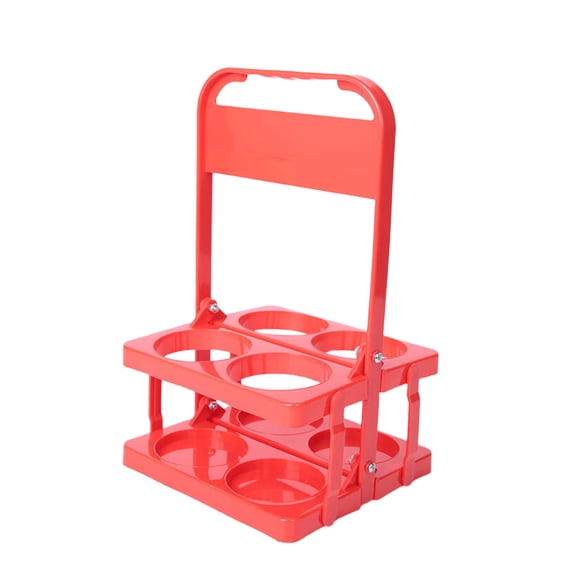 Ergonomic 4 Bottle Foldable Beverage Carriers High Strength Plastic Beverage Holder For Camping Travel And Parties