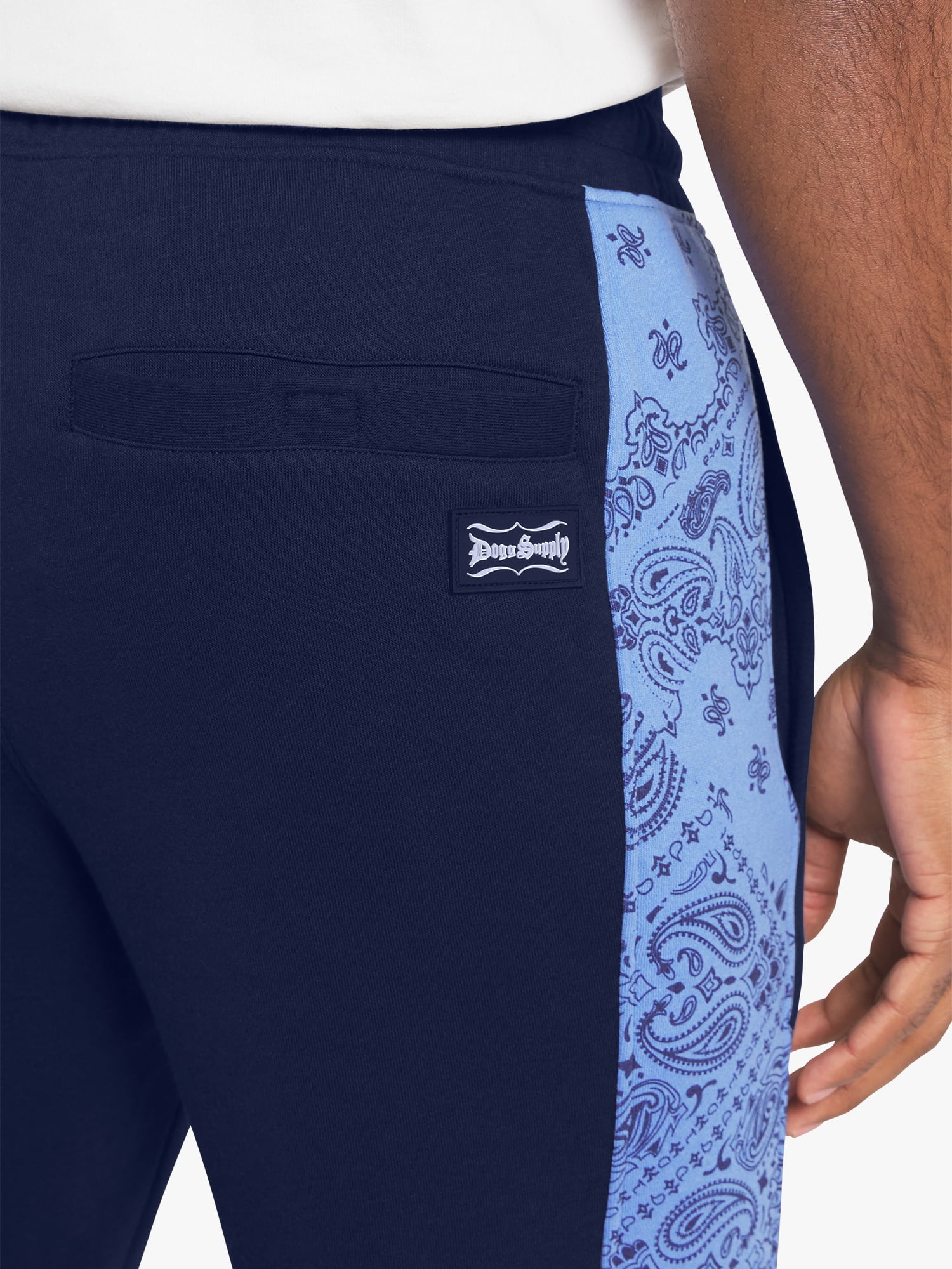 Dogg Supply by Snoop Dogg All-Gender Men's and Women's Bandana Print Fleece Joggers, Sizes XS-3XL