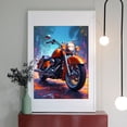 thumbnail image 2 of Diamond Art Kit for Adults, Orange Chrome Motorcycle Outdoors Diamond Painting for Adults Beginners, 5D DIY Diamond Art Painting Kits, Colorful Diamond Painting Craft for Home Decor 12x16, 2 of 7