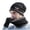 Black, variant on kaondbfi Outdoor Travel Essentials Clothing Accessories Beanie Hats for Men Winter Knitted Fleece Windproof Hat Scarf Gloves Three-piece Winter Knitted Hat Warm Hat
