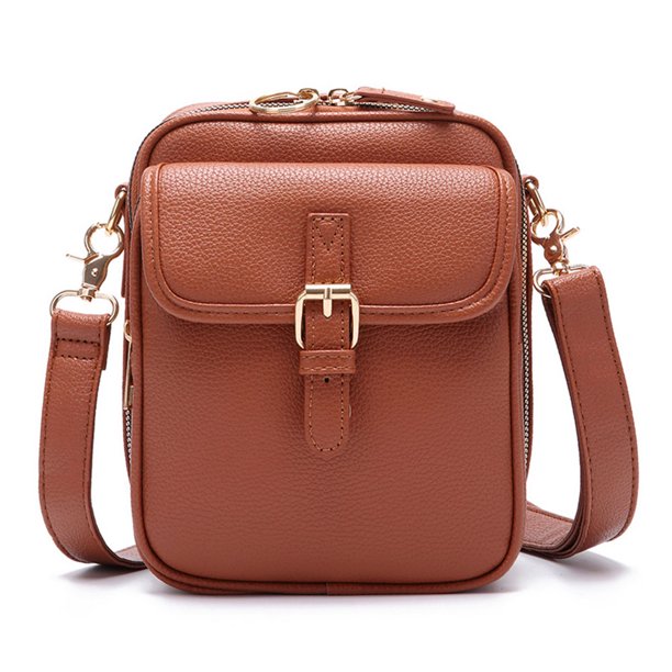 Messengers Bag Shoulder Vintage Antir-Theft para mujeres hombres (b)