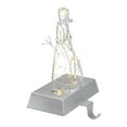 thumbnail image 3 of Northlight LED Lighted Wire Snowman Christmas Stocking Holder - 6.75" - Silver, 3 of 5