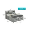 thumbnail image 2 of Glory Furniture Marilla Full Storage Bed in Silver Champagne, 2 of 2