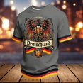 thumbnail image 4 of Telankuip Men's German Oktoberfest T Shirts Summer Short Sleeve Classic Crew Neck Festival Themed Graphic Tee Loose Comfortable Traditional Pattern Print Casual T-Shirt 1-Grey XL, 4 of 4