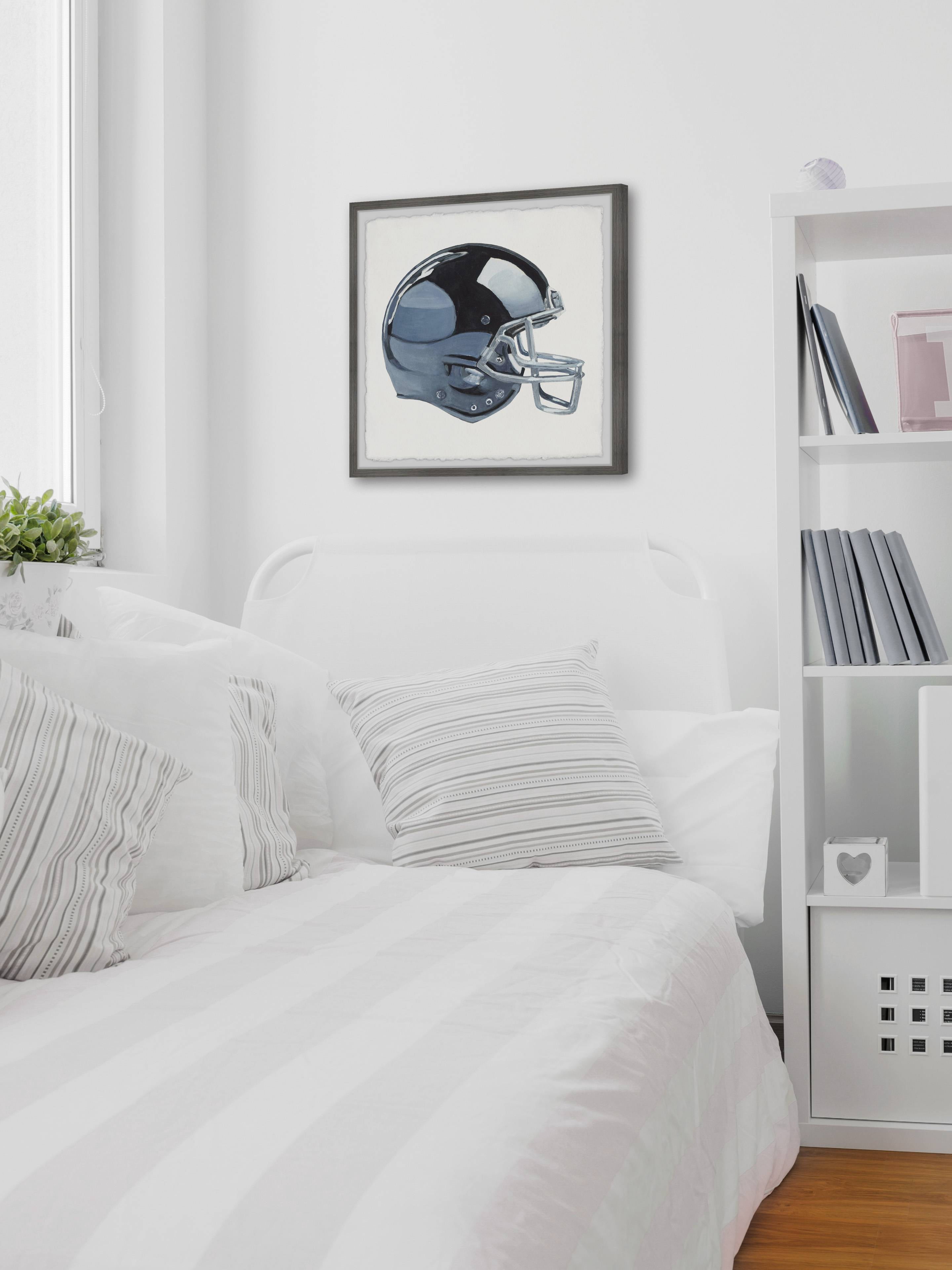 Marmont Hill Football Helmet Framed Wall Art, 12.00" x 1.50"
