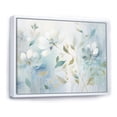 thumbnail image 2 of Designart "Blue Botanical flow I" Abstract Botanicals Floater Framed Canvas Wall Art, 2 of 7