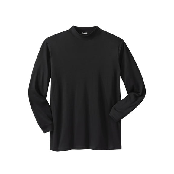 KingSize Men's Big & Tall Mock Turtleneck Long-Sleeve Cotton Tee