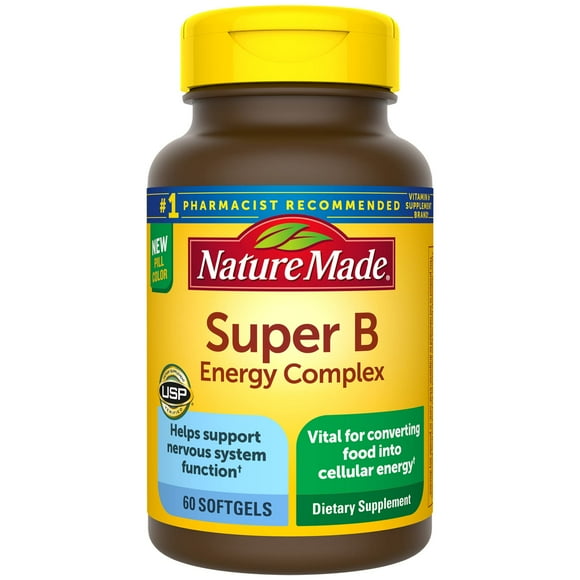Suplemento dietético Nature Made Super B Energy Complex 60 cápsulas blandas