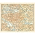 thumbnail image 3 of Baedeker 17x15 Black Modern Framed Museum Art Print Titled - Karawanken Region Austria - Baedeker 1896, 3 of 5