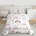 thumbnail image 2 of Homewish Cute Rainbow 3 Pieces Queen Comforter Set For Children Teens Girls,Dreamy Princess Ultra Soft Bedding Sets,Kawaii Cartoon Bedding Comforter Set,Super Cozy Room Decor,Reversible, 2 of 8