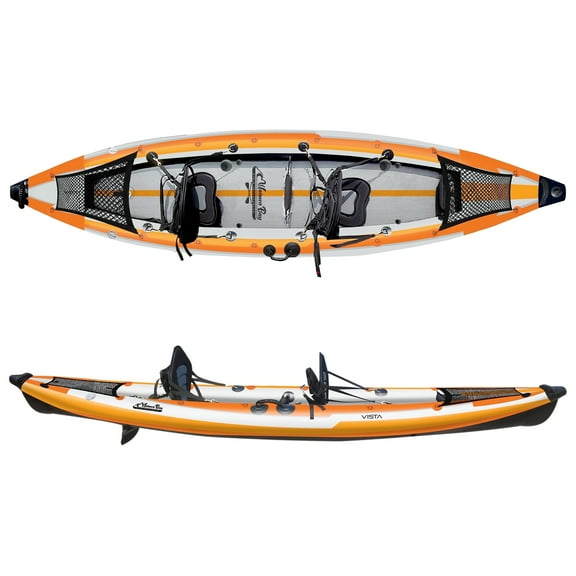 Waimea Bay Vista 12.8' 2-Seater Rigid Inflatable - Durable Fishing Kayak With 900lb Capacity