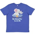 thumbnail image 3 of Inktastic My Babysitter Loves Me Cute Elephants Clouds Moon and Stars Youth T-Shirt, 3 of 5