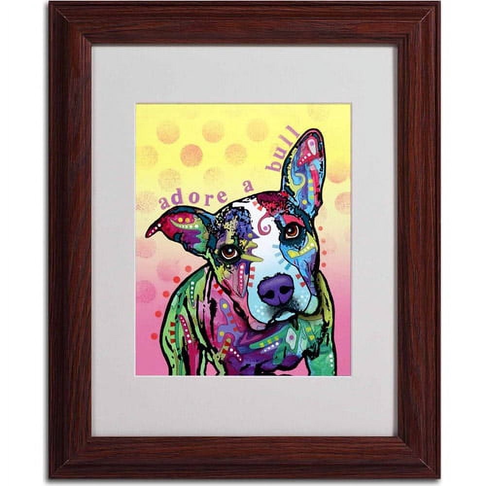Matted art under acrylic in a wood frame