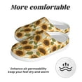 thumbnail image 6 of Disketp Autumn Sunflowers Women's Men's Slippers Plush Slip-On House Slipper for Winter Indoor Soft Cushion Non-slip Fluffy Slides Slippers-37/38, 6 of 7
