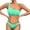 C585/Green, variant on Womens Bikini Sets New Bikini Backless One Shoulder Personality Swimsuit Swimwear Vacation Outfits Swimwear 2026