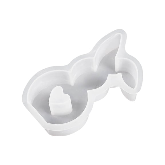 EUDIDV Silicone Bundt Cake Mold Easter Rabbit Moulds. Easter Bunny Baking Mould. Easter Bunny Mould For Plaster. Soy Wax Candles Cake Molds Mini