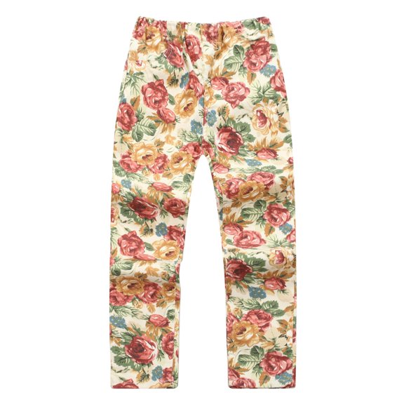 Richie House Girls' Pants with Colorful Flower Print RH1226