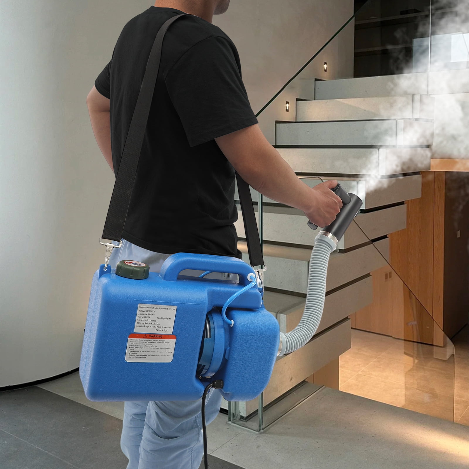 DUYIWAA 8L Electric ULV Fogger Machine Portable Fogger Atomizer Sprayer for Home Indoor and Outdoor