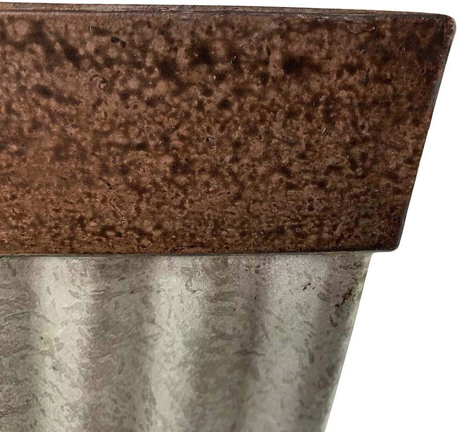 Southern Patio Large 14 In Outdoor Lightweight Resin Utopian Urn Planter, Stone