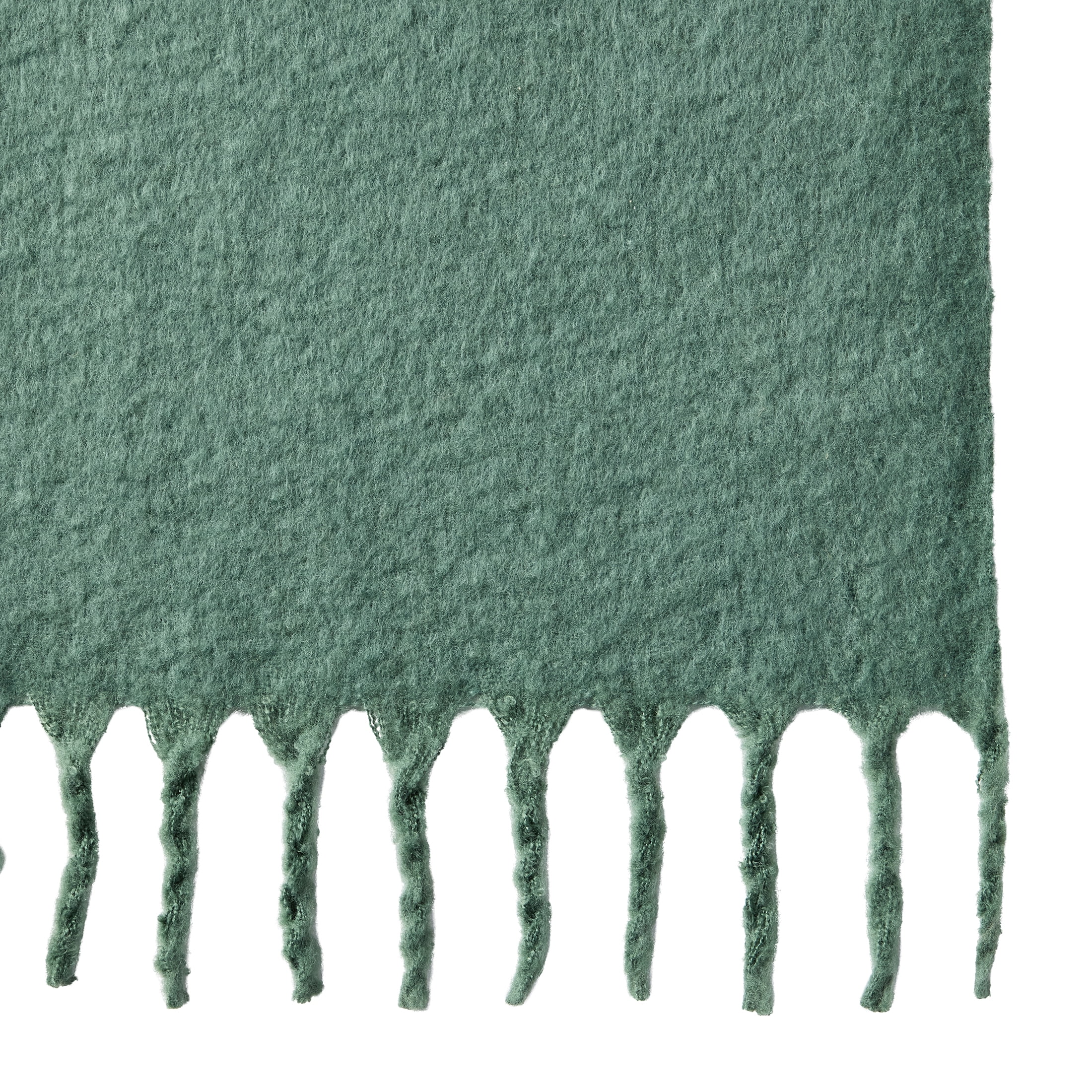 Better Homes & Gardens Faux Mohair Cozy Couch Throw Blanket Green Ash, 50x72"