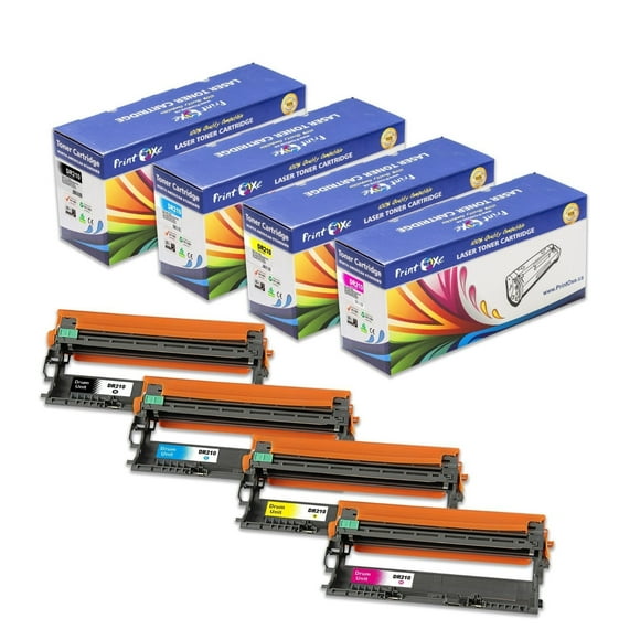DR210CL Compatible Set of 4 Drums DR 210 for Brother MFC 9010CN 9120CN 9320CW and HL 3040CN 3070CW