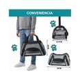 thumbnail image 2 of Mochila Transportadora Mascotas Bolsa Portátil Plegable Gris, 2 of 5