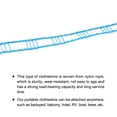 thumbnail image 3 of Uxcell 16.4ft Nylon Portable Clothesline Windproof Non Slip Washing Line, Blue 2 Pack, 3 of 5