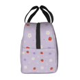 thumbnail image 4 of Strawberry Floral Lunch Bag Thick Aluminum Foil Tote Cooler for Women Work Picnic Travel Gift, 4 of 6