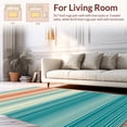 thumbnail image 2 of ODIKA 4'x6' Machine Washable Non-Slip Area Rug, Liberated Lines Geometric Unfettered Free Flowing Design High Traffic Rug, Beige, 167205, 2 of 7