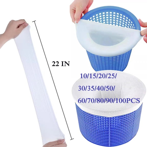 Pool Skimmer Socks of Perfect Pool Savers for Filters for Baskets, and Skimmers The Durable Filter Socks Nets Cleans Debris and Leaves to Protect Your Pools and Spas