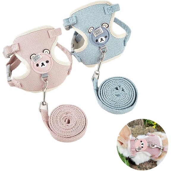 Adjustable rabbit leash, rabbit accessories, rabbit leash, small dog harness, adjustable padded pet vest harness