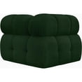 thumbnail image 3 of Meridian Furniture Ames Green Boucle Fabric Corner, 3 of 10