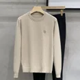 thumbnail image 3 of Suéteres de cuello redondo para hombre, ropa de negocios, suéteres de punto para hombre, ropa negra, suéteres coreanos de otoño e invierno gruesos X, 3 of 5