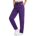 thumbnail image 5 of Fantaslook Womens Pants Stretch Knit Casual Lounge Pants Drawstring Athletic Work Pants with Pockets, 5 of 10