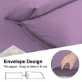 thumbnail image 6 of Unique Bargains 4-Pack Solid Microfiber Pillowcases Violet Standard(20"x26"), 6 of 8