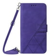 thumbnail image 2 of SaniMore for iPhone 14 Pro PU Leather Case, Magnetic Closure Flip Wallet Cover Built-in Card Slot & Multi-View Kickstand Detachable Shoulder Strap Full Body Protective Shell, Purple, 2 of 9