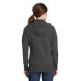 thumbnail image 2 of Port & Company Ladies Core Fleece Full Zip Hooded Sweatshirt-4XL (Charcoal), 2 of 3