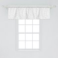 thumbnail image 2 of Ambesonne Dog Lover Window Valance, Animal Foot Prints, 54" X 18", Grey White, 2 of 3