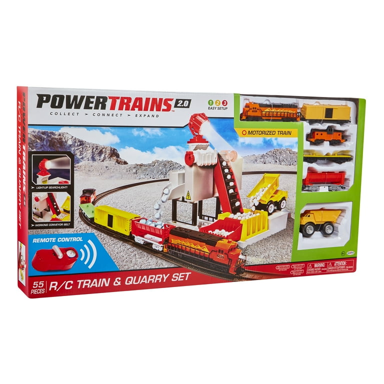 Power Trains Ready to Play Remote Control Motorized Train and