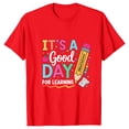 thumbnail image 5 of Fnhpitd First Day of School Teacher Shirt Women Teacher Life T-Shirt Back to School Teachers Appreciation Gift Tee Top Red,S, 5 of 7