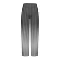thumbnail image 4 of Men's Gradient Vertical Stripes Casual Pants Elastic Waist Drawstring Beach Yoga Dress Pants with Pockets, 4 of 4