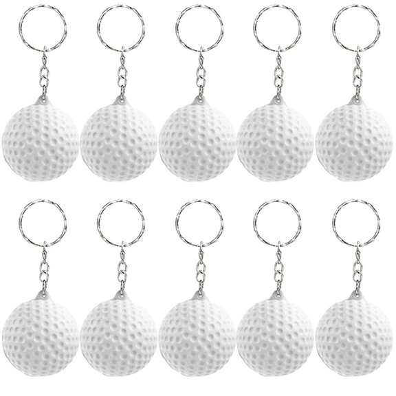 30 Pcs Creative Mini Football Rugby Basketball Tennis Keychain Car Key Chain Key Ring Gift for Men Boys Sport Party Favors