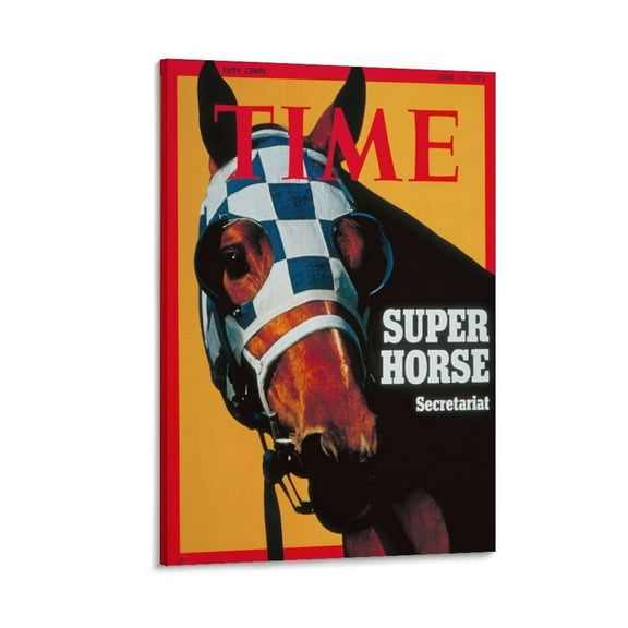 Animal Poster Horse Secretariat 1973 Art Painting Canvas Wall Art Posters For Room Aesthetic And Decor Canvas Painting Posters And Prints Wall Art Pictures for Living Room Bedroom Decor