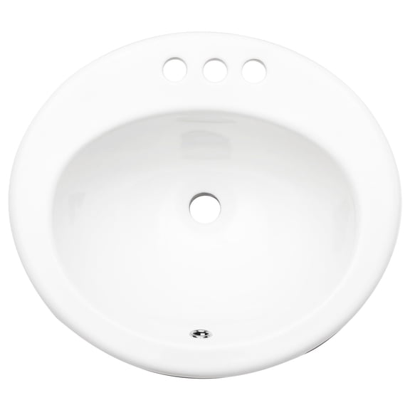 20x18x9 Inch Oval White Ceramic Sink for Home and Outdoor Bathrooms Undermount Design and Stain Prevention